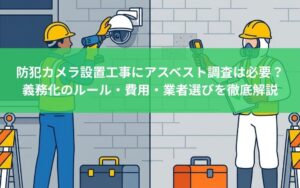 防犯カメラ設置工事にアスベスト調査は必要？義務化のルール・費用・業者選びを徹底解説