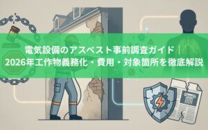 電気設備のアスベスト事前調査ガイド｜2026年工作物義務化・費用・対象箇所を徹底解説